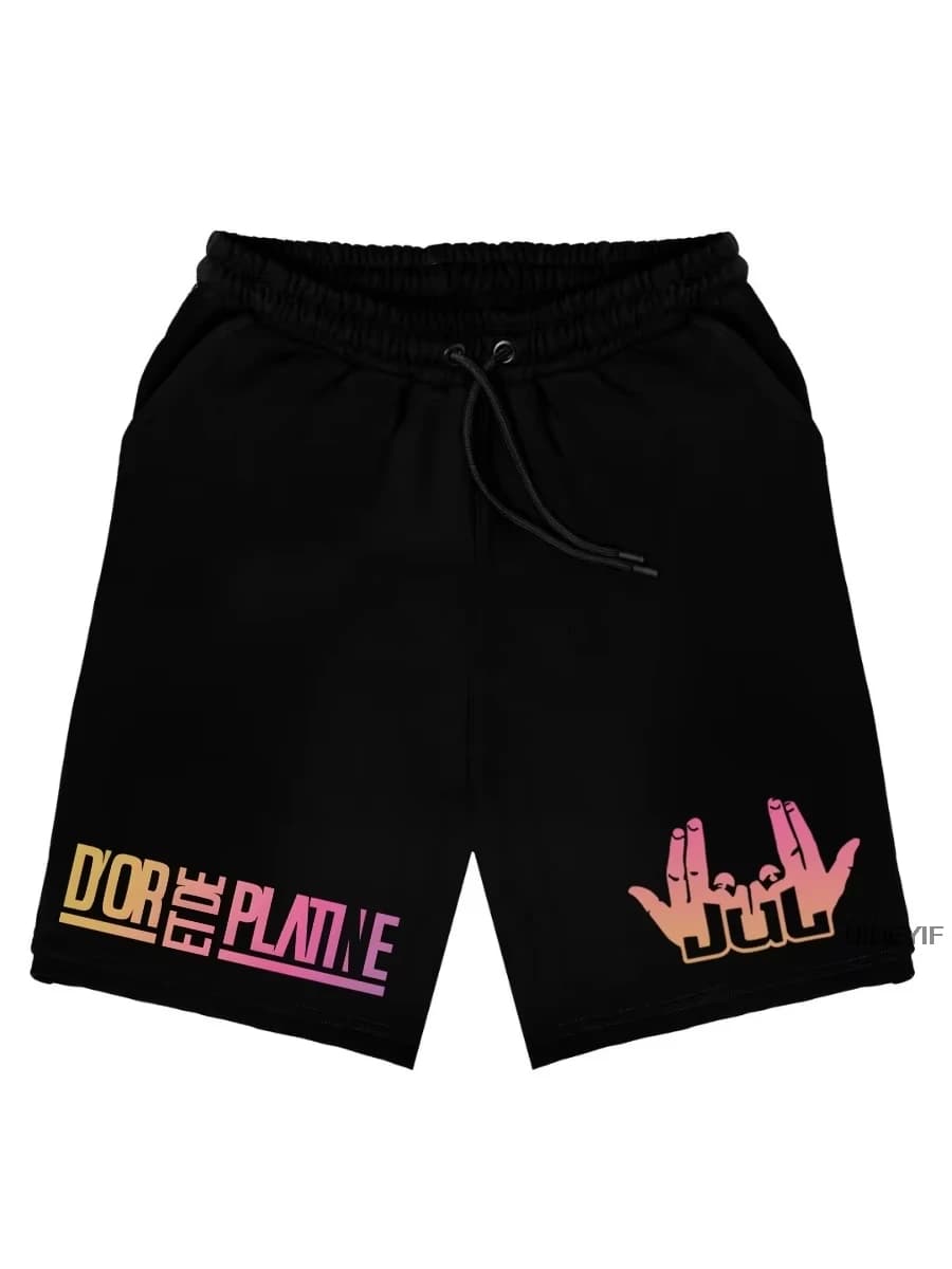 Pantaloncini rapper francese Jul per uomo donna estate casual cotone traspirante spiaggia comodi pantaloni sportivi corti