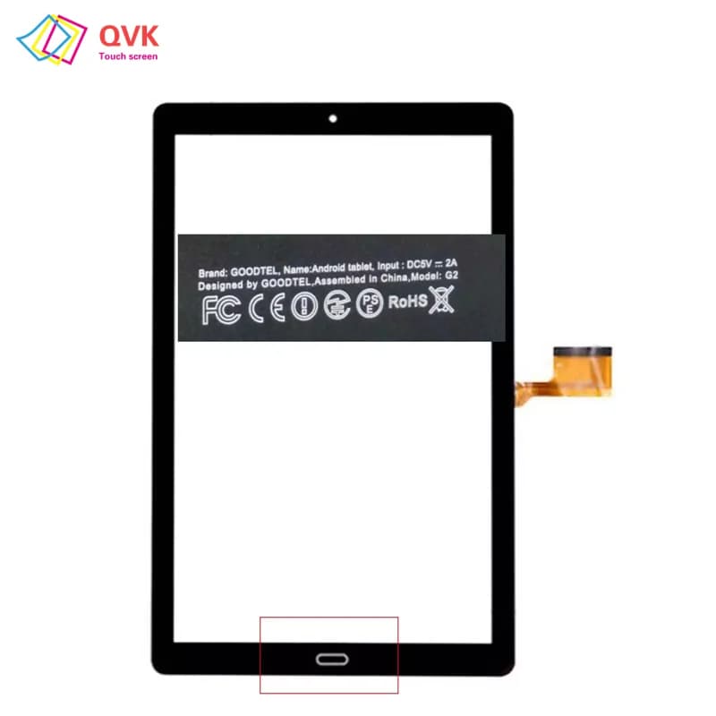 Pannello in vetro esterno con sensore touch screen capacitivo per tablet Goodtel G2 bianco da 10,1 pollici