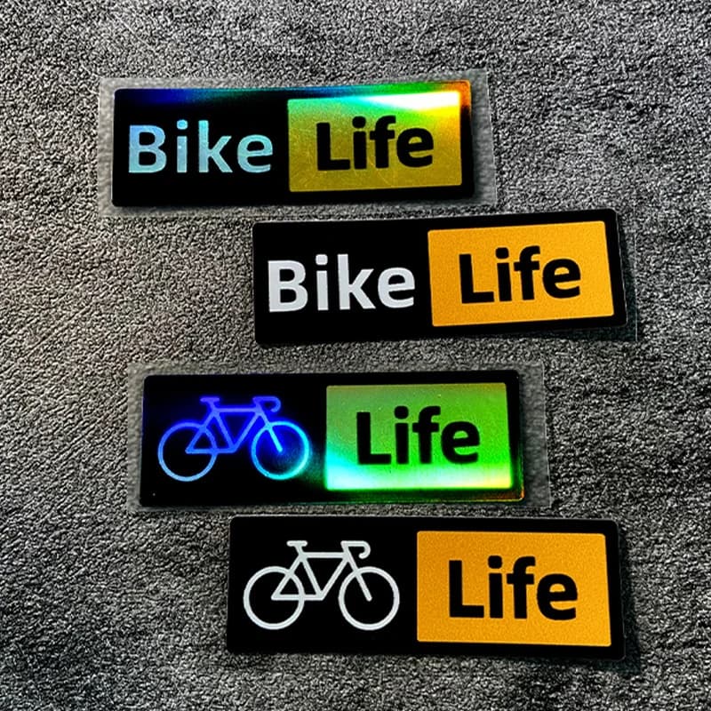 2 Adesivi in Vinile Impermeabili per Bicicletta, Decalcomania alla Moda per Auto, Moto, Casco, Accessori Decorativi per Esterni