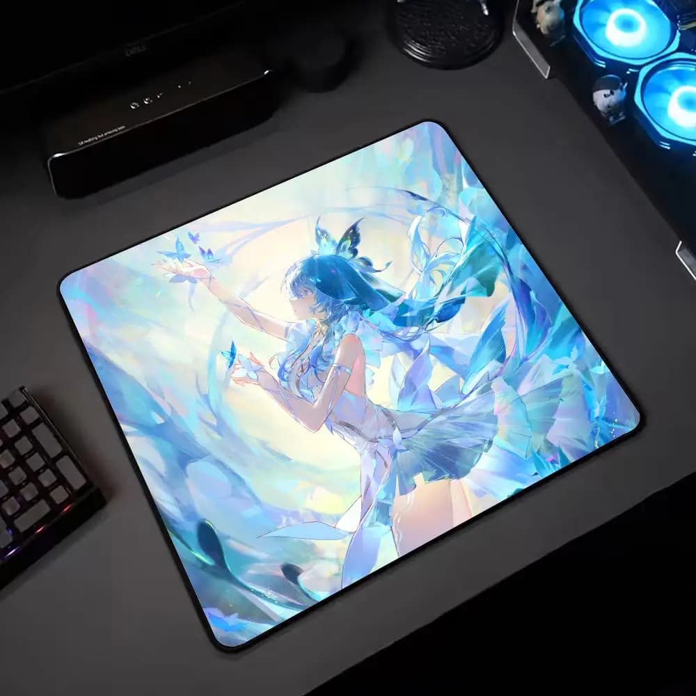 Wuthering Waves THE SHOREKEEPER Tappetino per mouse Gomma per cartoni animati Piccolo tappetino per mouse computer desktop tastiera da ufficio e-sport Gioco Genshin
