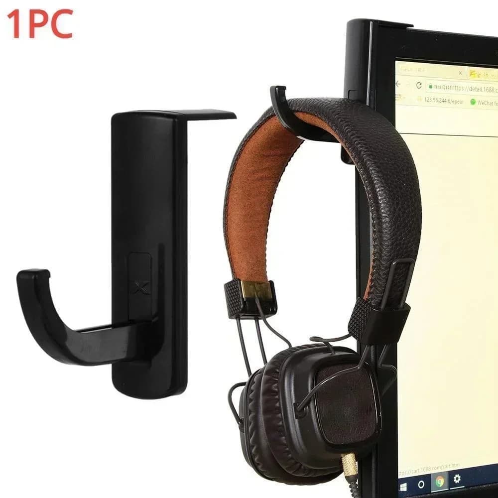 Gancio per cuffie per cuffie Supporto per supporto per monitor Gancio adesivo per cuffie