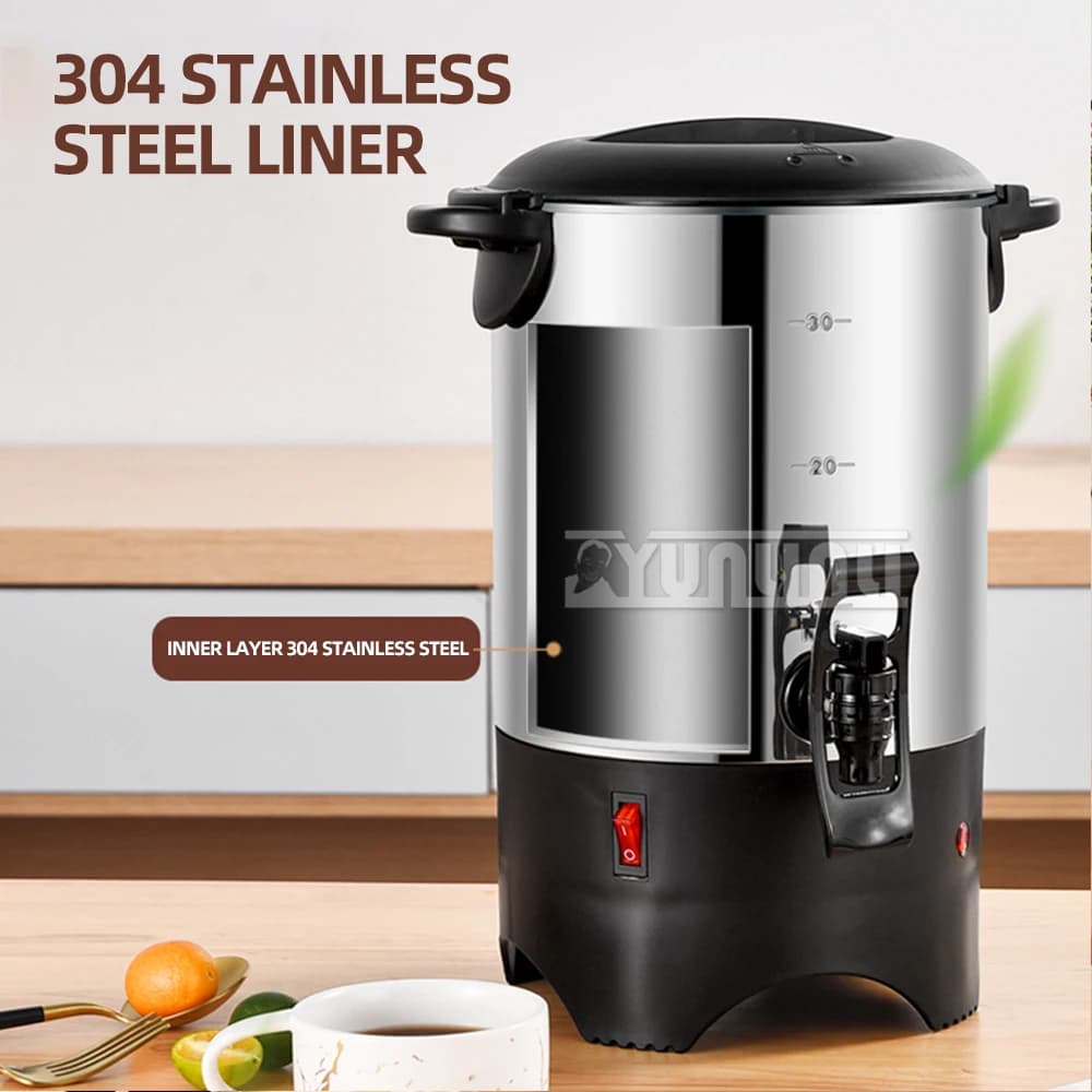 Commercial Coffee Insulation Bucket Stainless Steel Large Water Steam Dispenser Household Hot Water Thermal Warming Pot