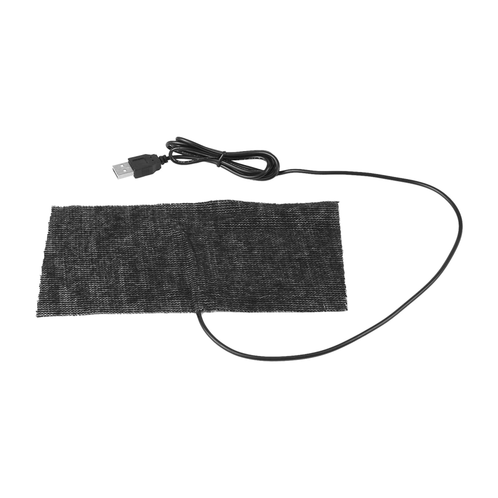 Tappetino Riscaldante USB in Carbonio Nero 5V 20*10cm, Tappetino per Mouse Riscaldante, Coperta Termica, Tappetino USB Riscaldante