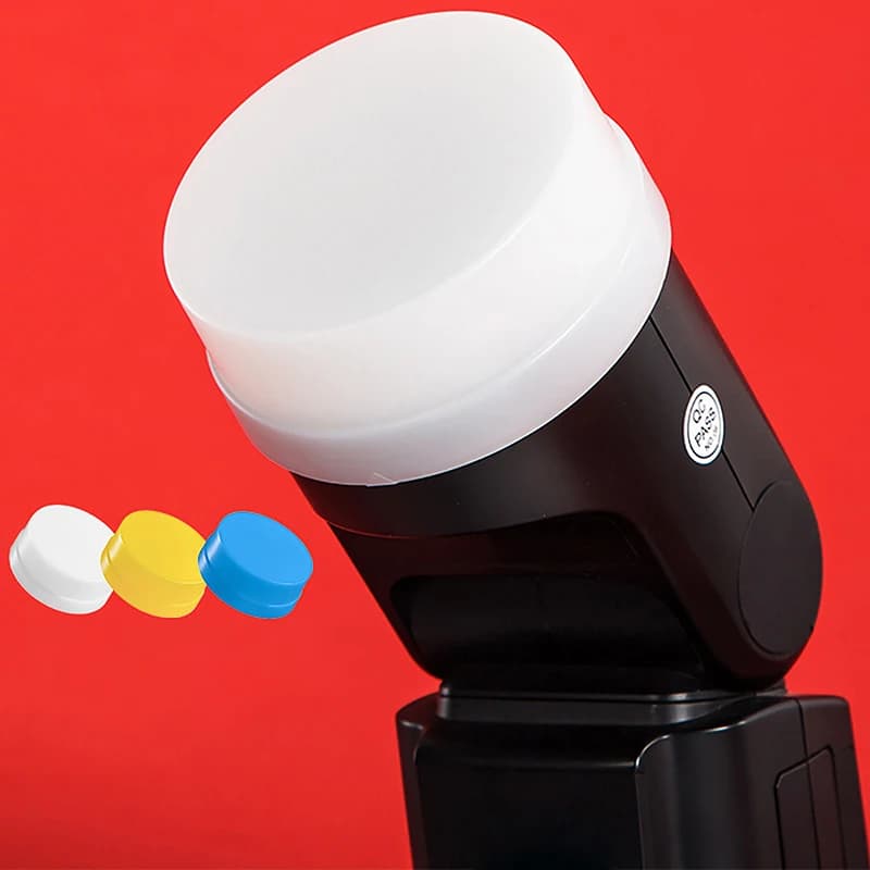 Custodia morbida per diffusore bianco blu giallo per V1 AD100Pro AD200 AD200Pro Speedlite Flash