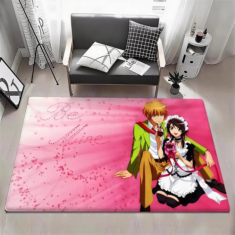 Anime M-Maid Sama! Tappetino Ecologico - Zerbino in Flanella Antiscivolo Inodore per Interni, Tappeto Morbido a Pelo Corto per Casa