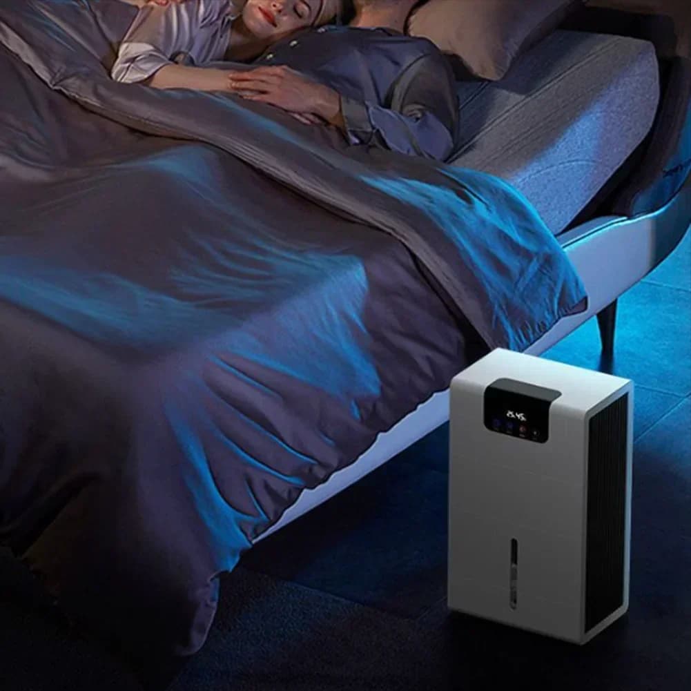 Spegnimento automatico Deumidificatore da 1,5 L Capacità di deumidificazione 1000ML D Controllo dell'illuminazione atmosferica Design di dimensioni compatte