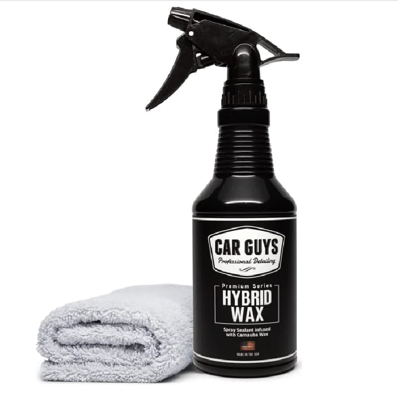 Cera Spray Ibrida CAR GUYS (532ml) - Cera Auto Avanzata a Lunga Durata e Facile da Usare, Sicura su Tutte le Superfici, Kit con Panno