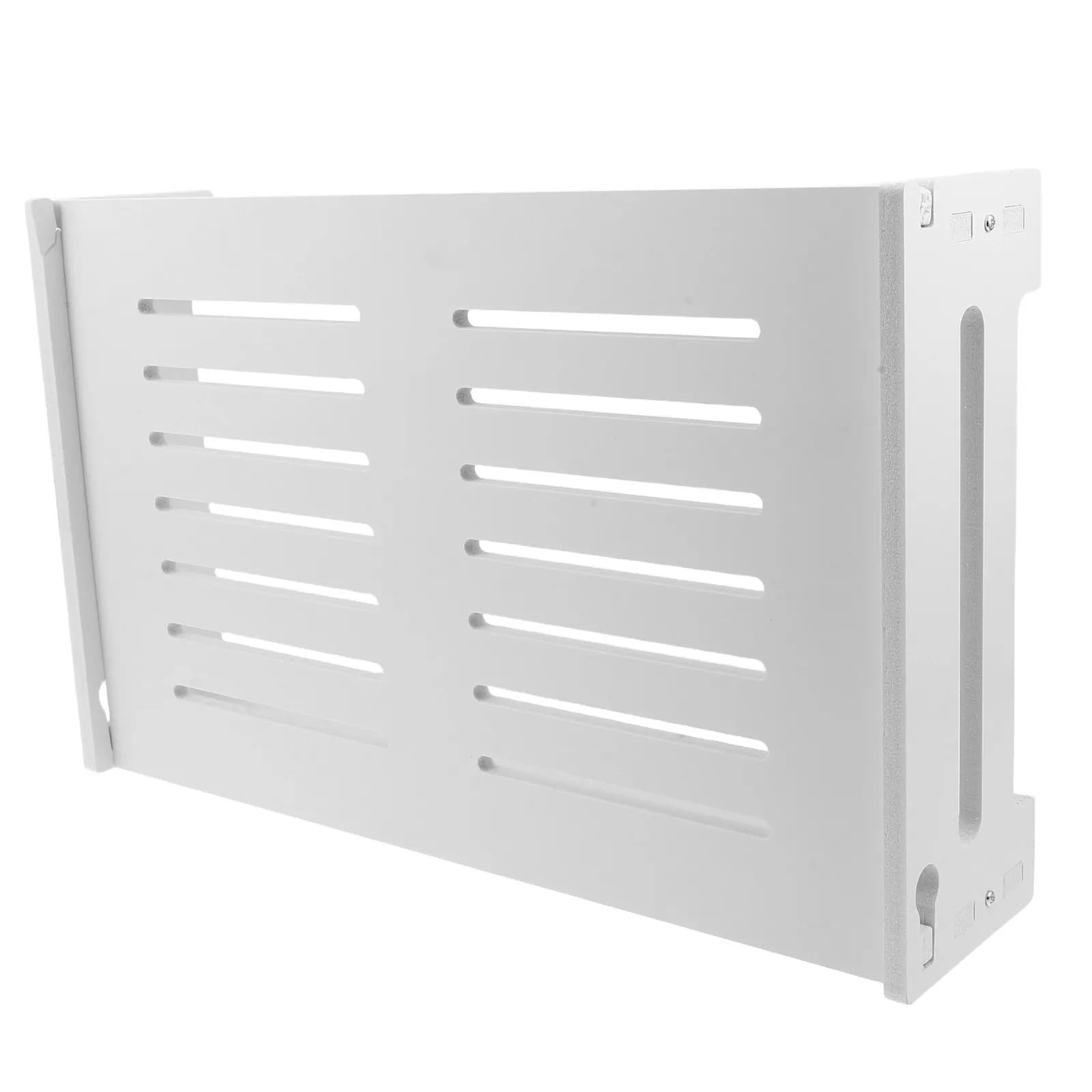 Wall Mounted Router Storage Box Decorative WiFi Router Organizer Cabinet Enhanced Heat Dissipation Cable Management Power Strip