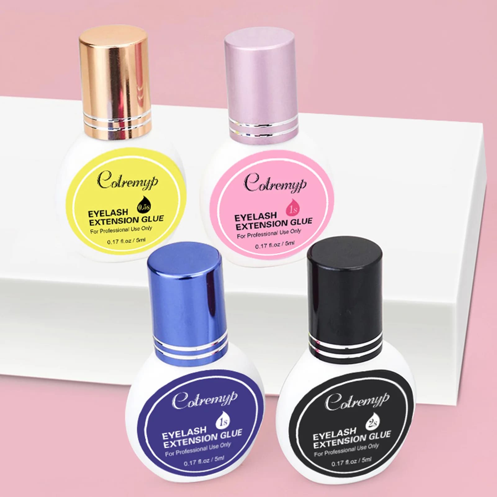 Collar for Extension Eyelashes 5ml, Fast Drying, Long-Term Sticker, Safe for Fin Eyelashes, Professional Kit for Extension Eyelashes