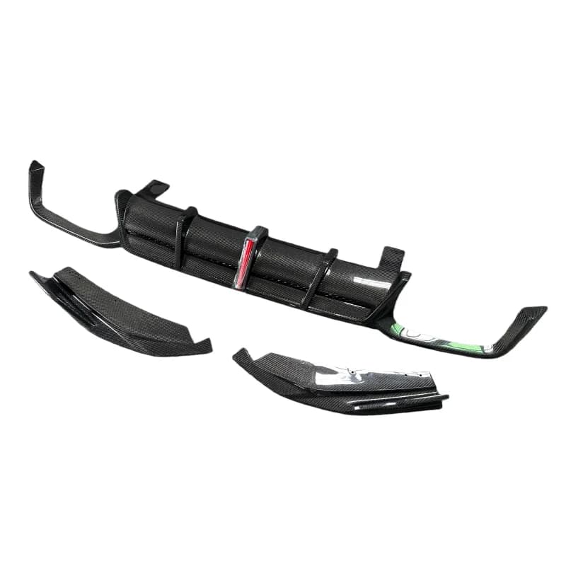 Kit Carrozzeria in Fibra di Carbonio con Luci e Diffusore Posteriore per BMW X3M F97, Stile AE Aggiornato, Kit Aria Turbula per Diffusore Posteriore