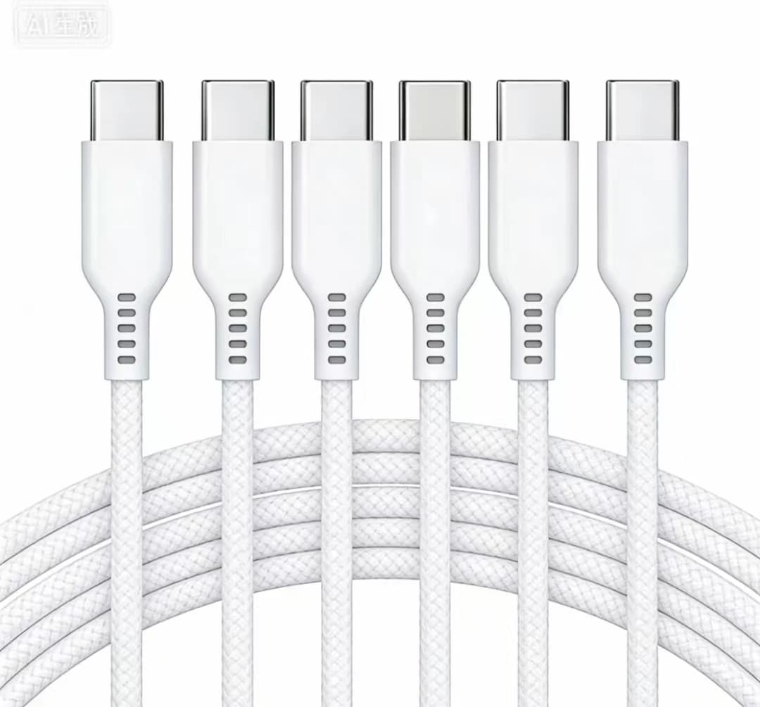 Cavo di ricarica PD da USB C a tipo C da 3 pezzi da 6 piedi per iPhone 17/16 MacBook iPadpro per Samsung s24 s23 Huawei Xiaomi