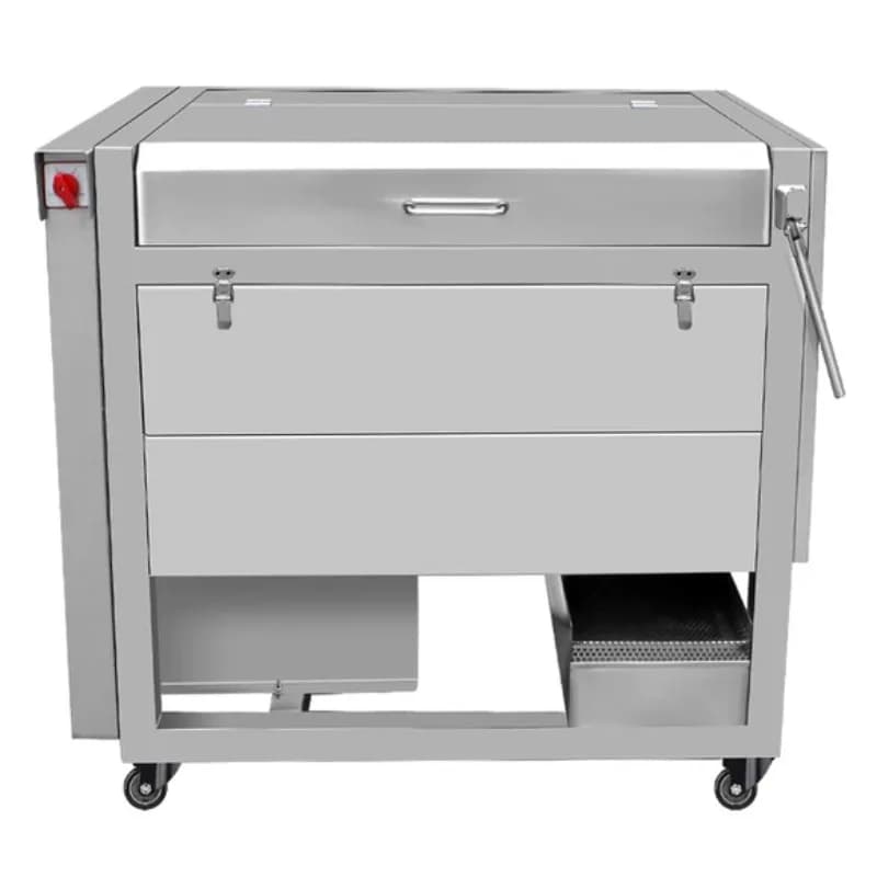 Automatic Commercial Polishing Machine in Stainless Steel with Brushing Roller for Cleaning and Peeling Ginger, Taro and Vegetable