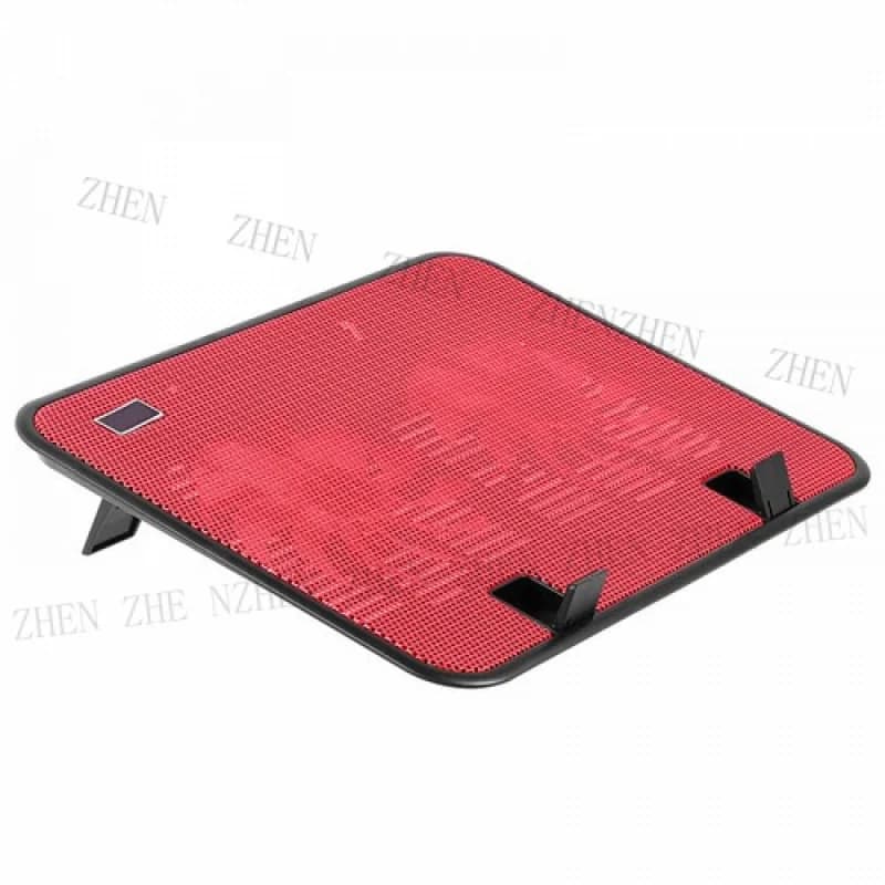 Y PER Tappetino di raffreddamento per computer da 14 pollici Supporto per laptop rosso Ventola per pannello metallico Dispositivo di raffreddamento per notebook