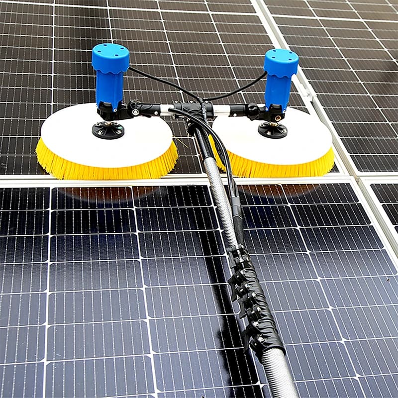 Vendita calda Spazzola per la pulizia del pannello solare Strumento Macchina per la pulizia del pannello solare Robot Attrezzatura per la pulizia fotovoltaica