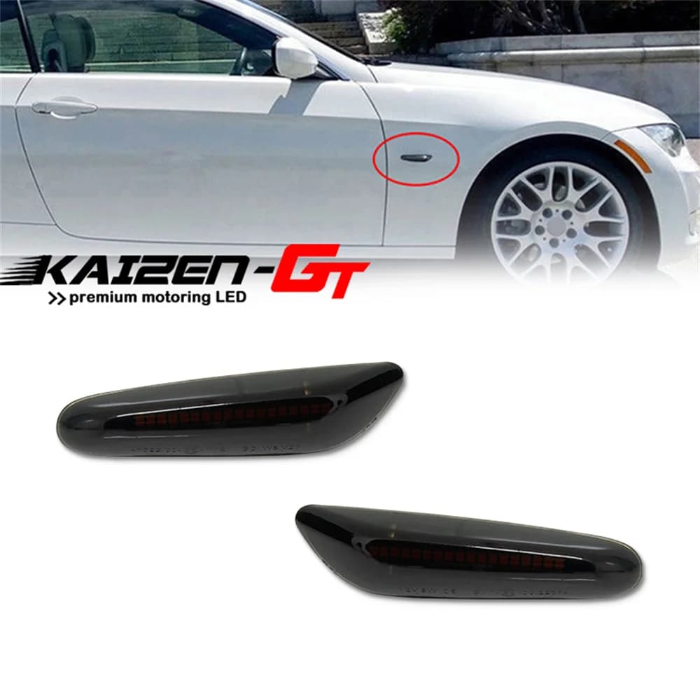 Luci LED di posizione laterali anteriori per auto, indicatori di direzione per BMW Serie 1 3 5 E81 E82 E87 E88 E90 E91 E92 E93 E46 E60 E61 128i 135i 325i M3
