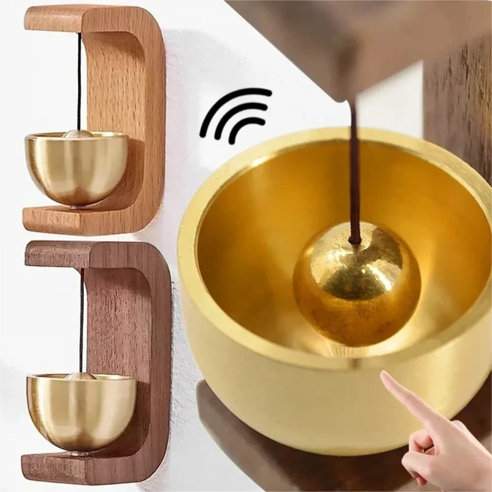 Handcrafted Wooden Wind Chimes Wireless Entry Door Bells for Indoor Outdoor Home Garden Patio Hanging Decor Ornaments