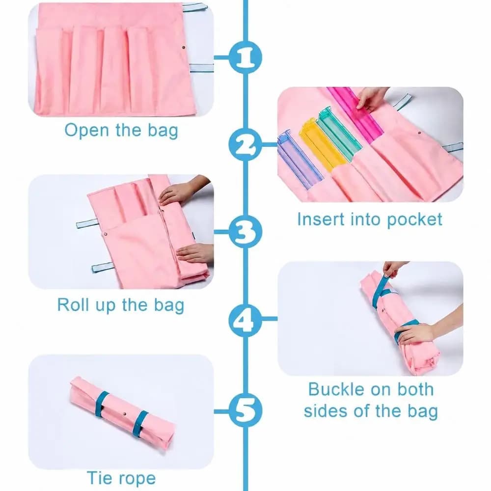 Portable Multi-purpose Mahjong Bag Zippered Large Capacity Mahjong Tiles Case Durable Protective Sleeve Travel