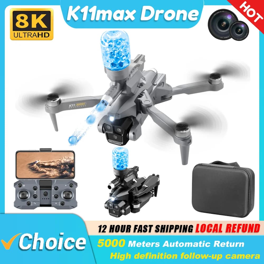 K11MAX Drone Launching Water Bomb Drones 8K Professional Camera Brushless Four Axis Aircraft Quadcopter Aerial Photography Dron