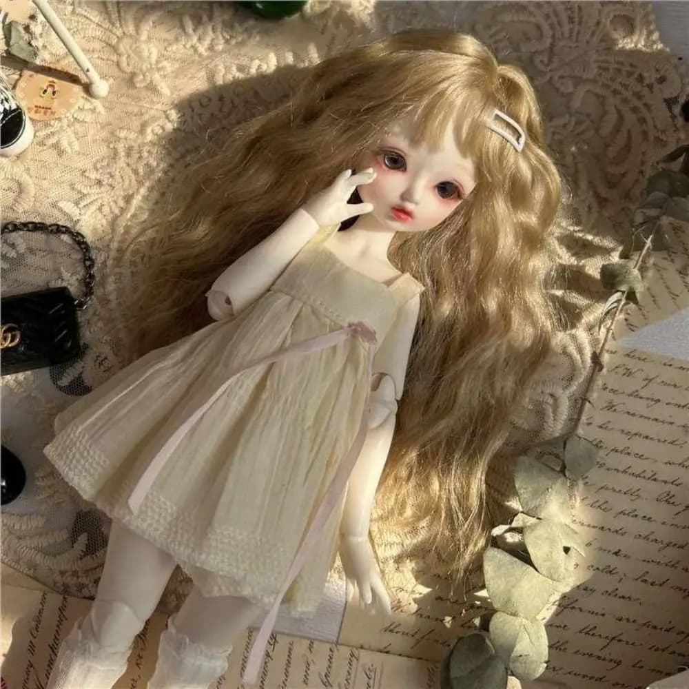 Abiti eleganti per bambole carine Abito da principessa per set di felpe con cappuccio per bambole BJD 1/6 Abbigliamento casual per bambole Abiti fatti a mano Accessori per bambole fai-da-te