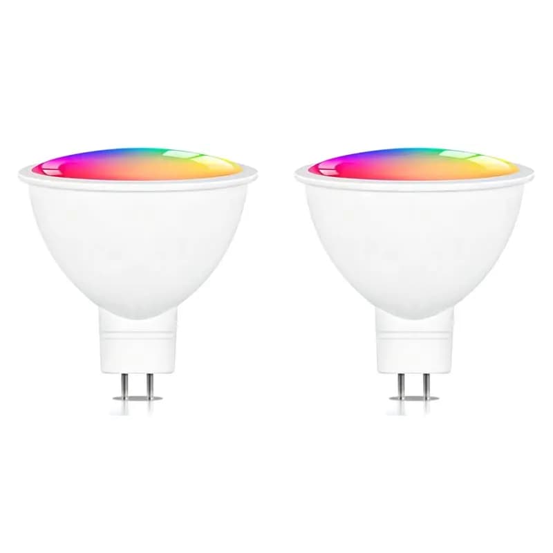 ABFU-2X TUYA WIFI Smart Bulb MR16/GU5.3 Spotlight Cabinet Light 12V RGBCW Bulb Dimmable LED Lamp Home Voice Control Spotlight