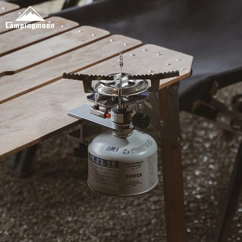 CAMPINGMOON Z18 Flat Gas Candle Lamp Stem Head Table Tabletop Fixing device Outdoor camping desktop expansion accessories