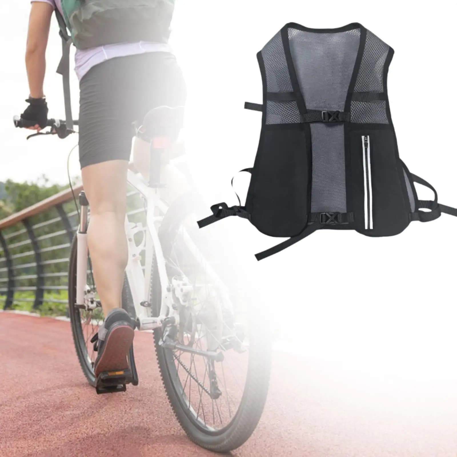 Adjustable hydration vest, Running backpack, Hiking, Climbing and Camping