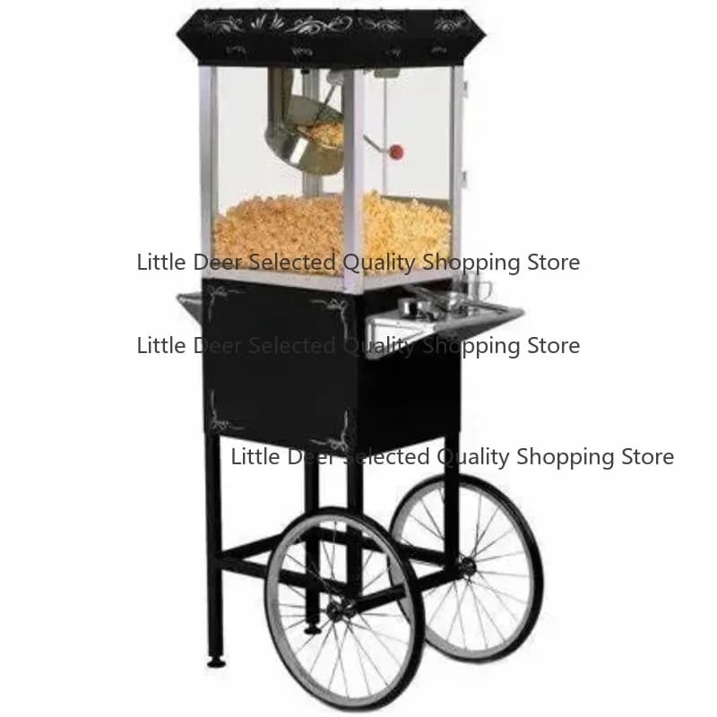 Sfera Shape Commercial Popcorn Machine with Trolley and Support