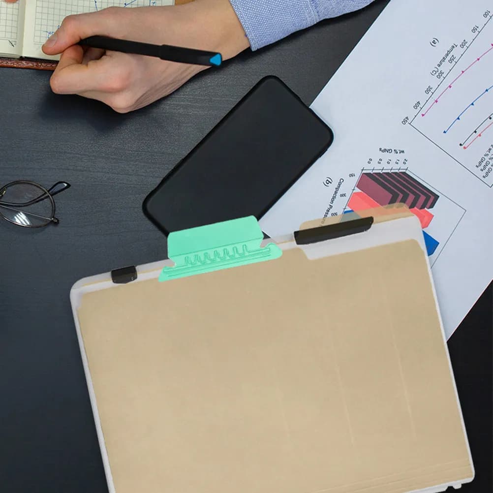 40 etichette colorate per cartelle da appendere, etichette di identificazione per documenti in plastica, facili da usare, portatili, per uffici, scuole, archivi