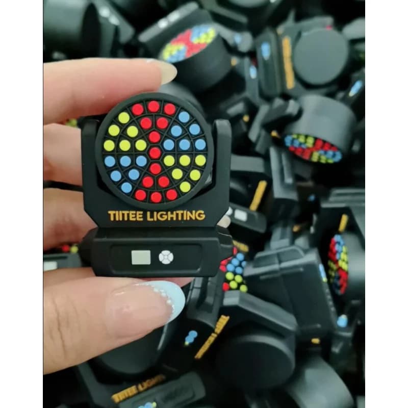 TIITEE LIGHTING Mini Pro Light, Modello di Luce da Palcoscenico con Effetto Mini Beam Eye e USB Flash Drive