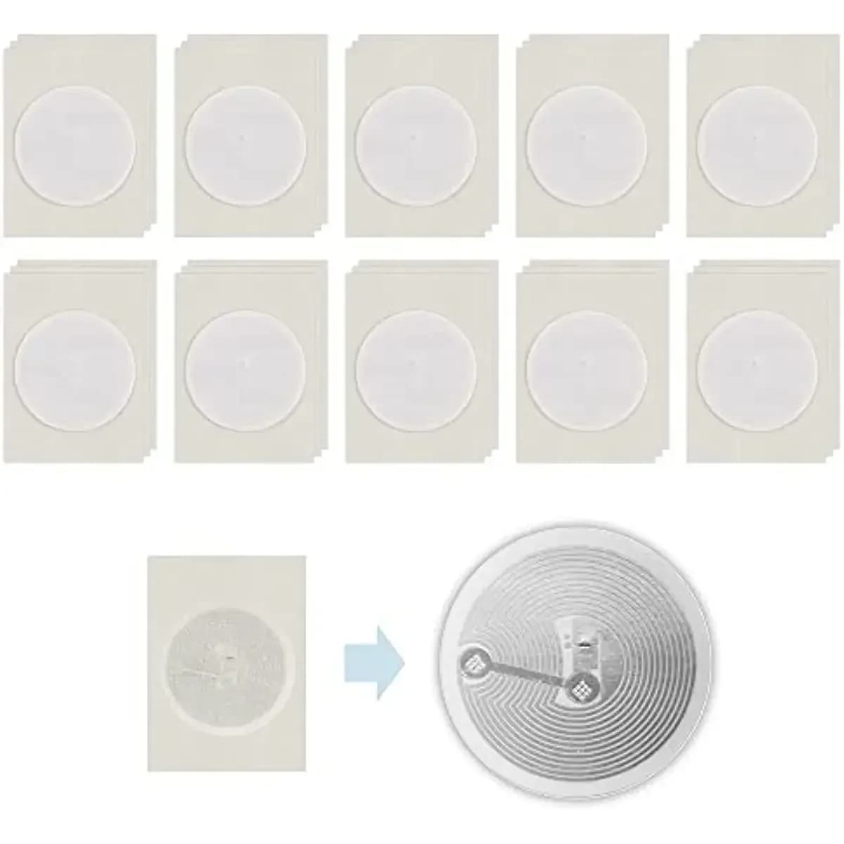 20/30/50/100PCS IC UID NFC Tag Adesivo RFID Carta magnetica 13.56mhz 8kbit di memoria 25mm per M1 1K S50 Telefono Android