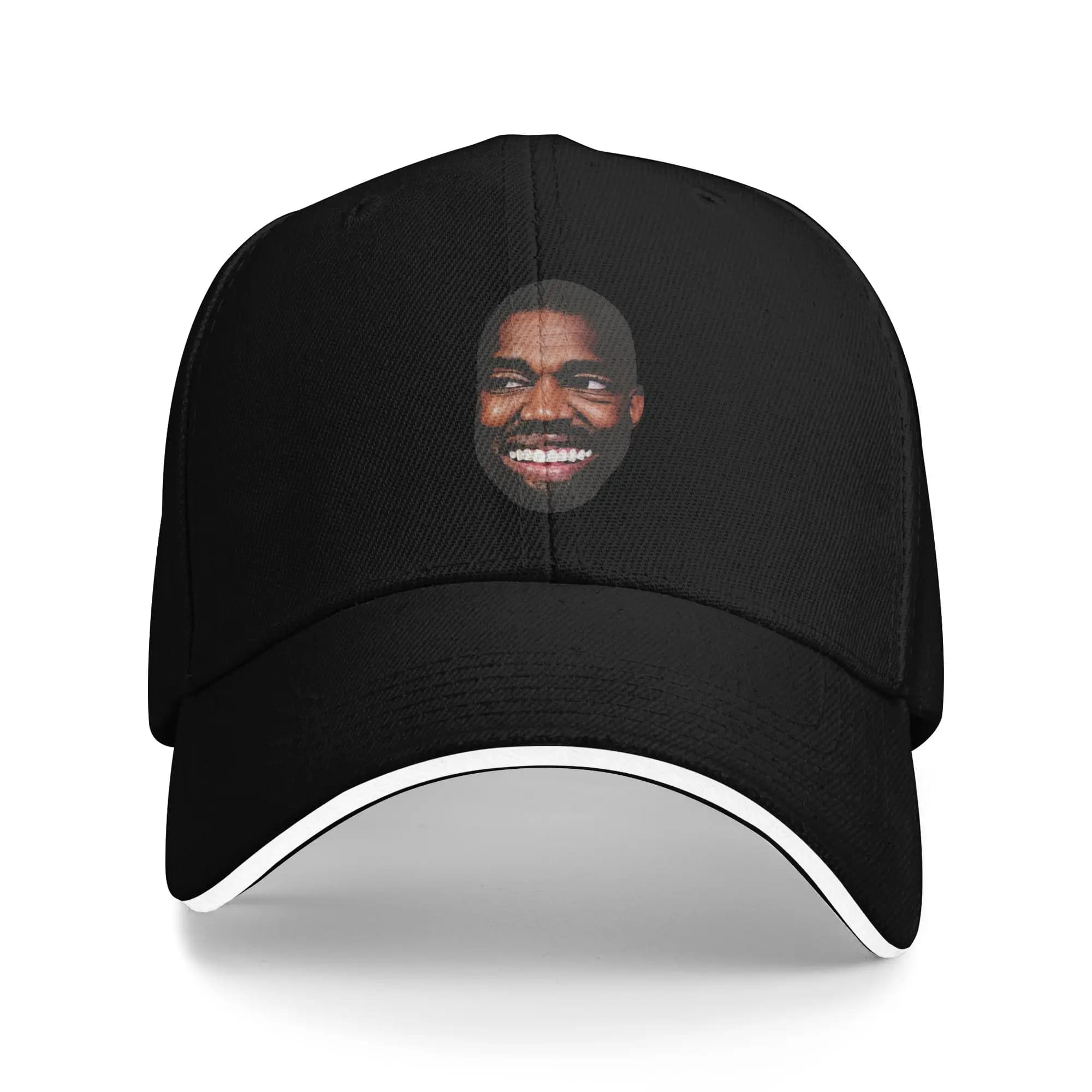 ,Kanye Baseball Cap Tennis Skate Sun Visor Hip Hop Hats Unisex-Teens y2k Funny Print Snapback Cap