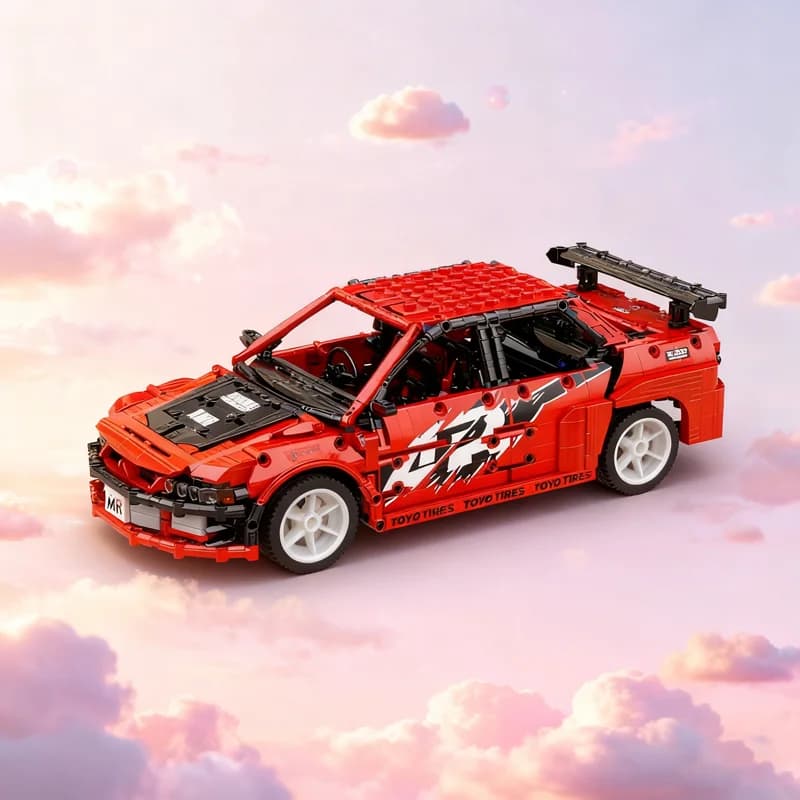 1681pcs MOC Sean S Mitsubishi Lancer Evolution 1 Modello tecnico Building Blocks Architettura Giocattoli Regali di Natale Compleanno