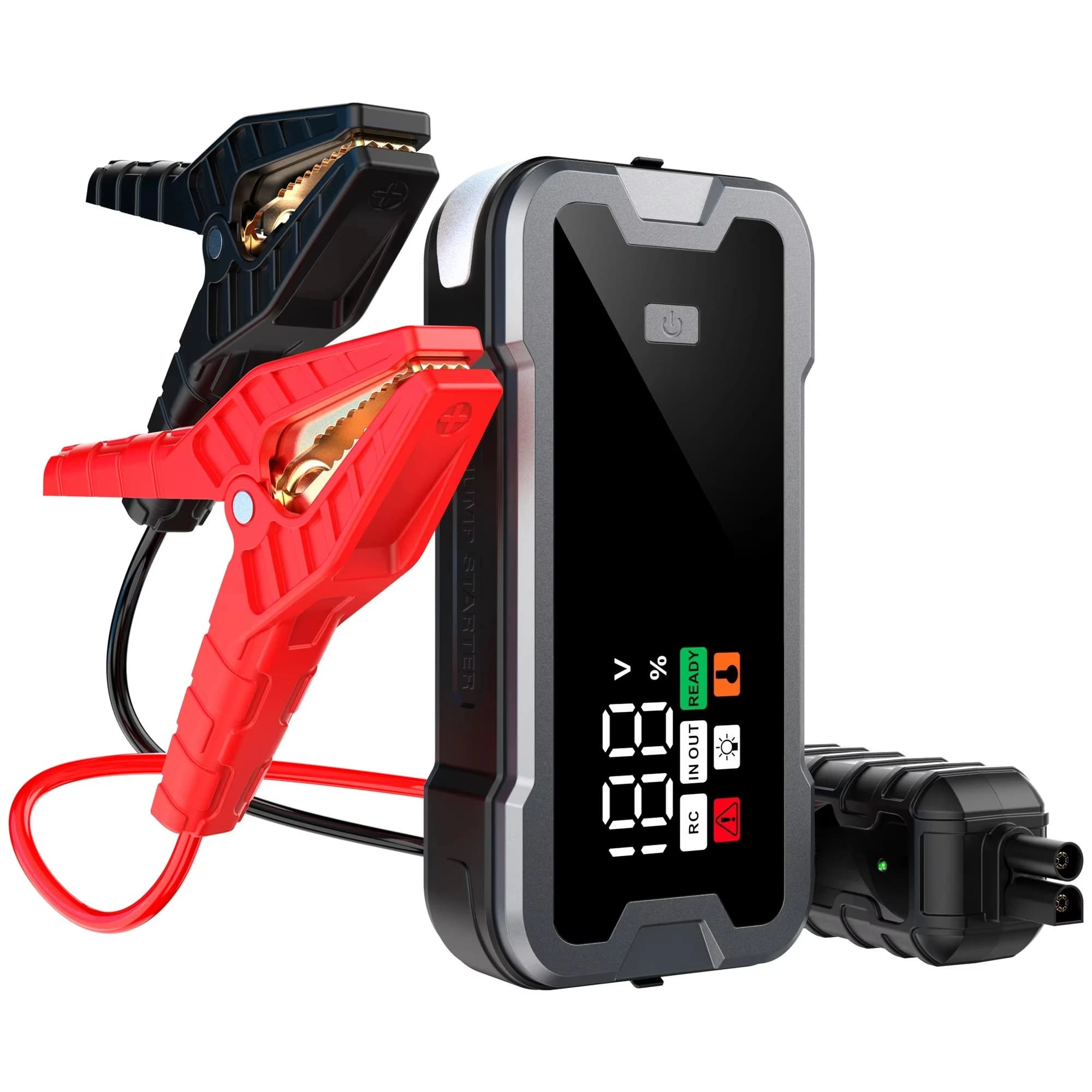 Avviatore di Emergenza per Auto 4000A, Avviatore Portatile per Batteria Auto, Batteria Esterna 12V con Luce LED e Cavi di Avviamento