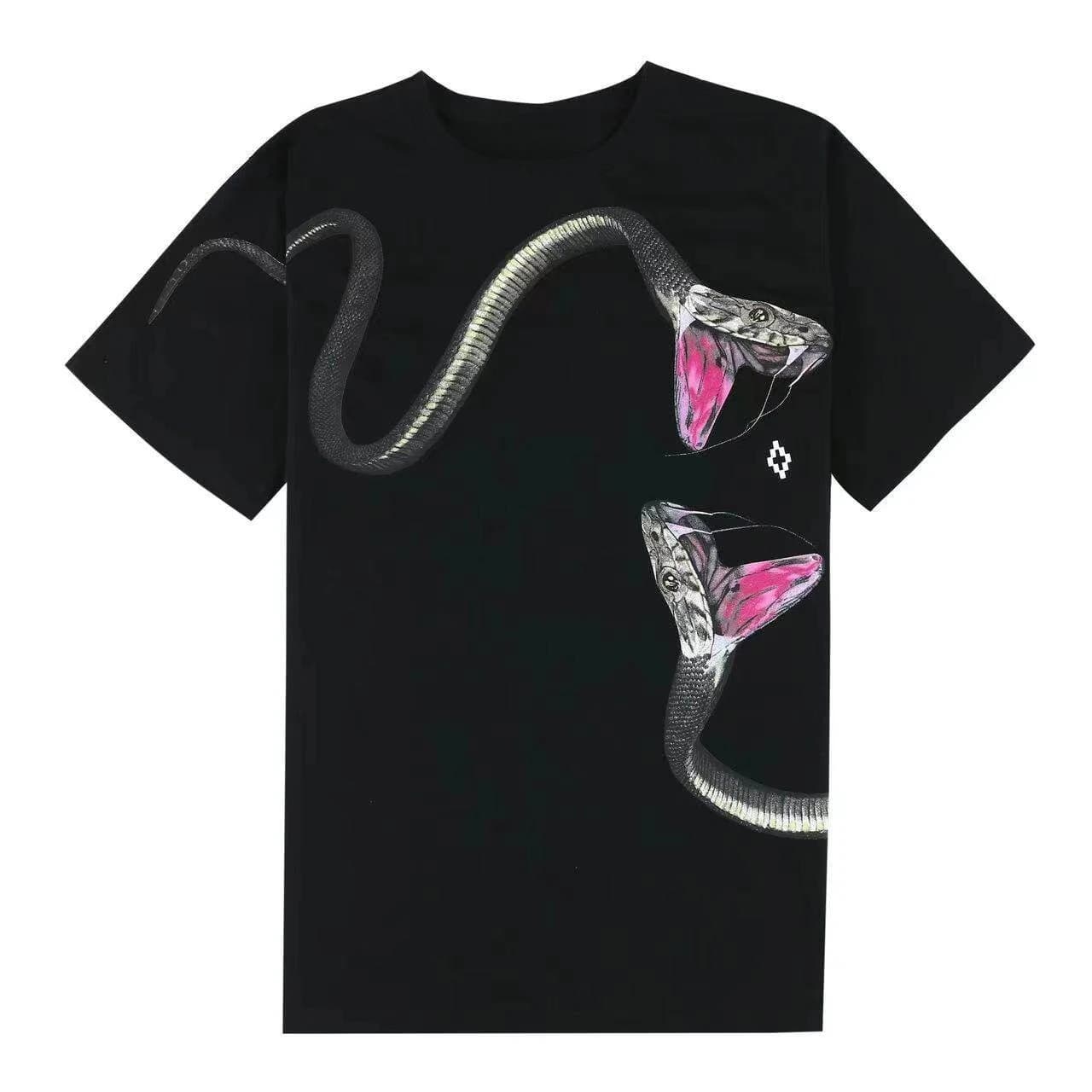 2026 Snake Wings Short-Sleeved Printed T-Shirt - Men's and Women's Style - Pure Cotton - Fashionable and Versatile Top