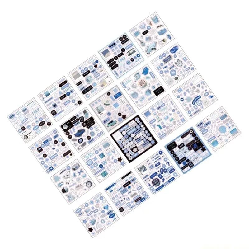 20Sheets Background Stickers Aesthetic Stickers for Journal, Notebook Planner