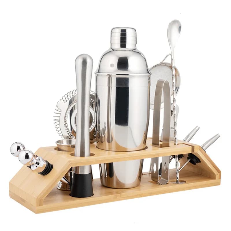 Set da barista in acciaio inossidabile 304 Strumenti da cocktail autoapprendimento Brocca da neve Shaker Bar per tazza da neve in vetro