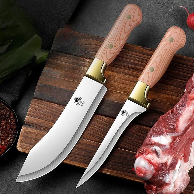 Seiko stainless steel bone knife, kitchen accessories, special sharp butcher knife for sheep, pigs and cattle