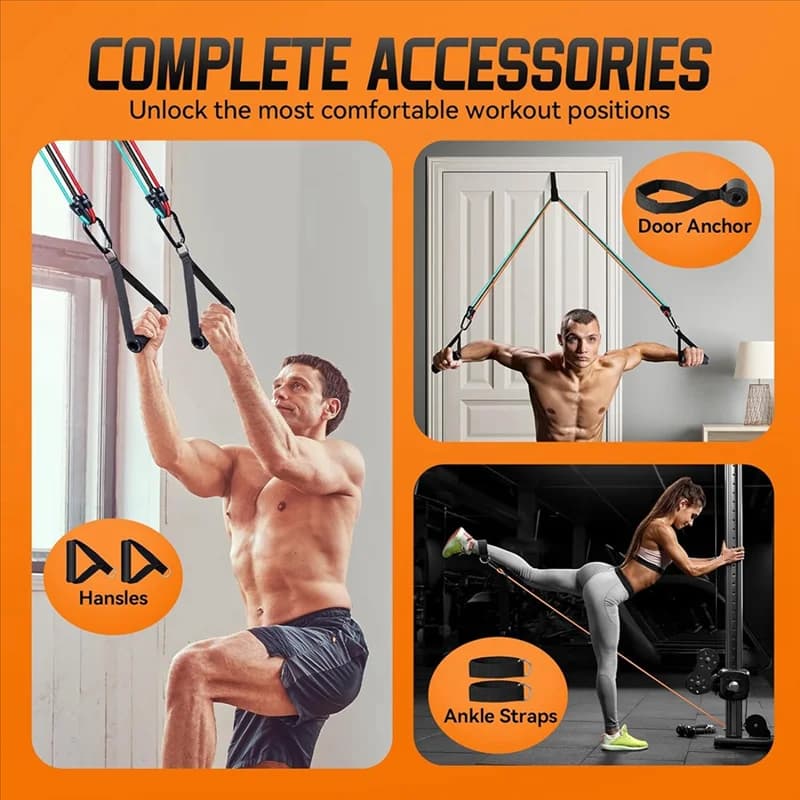 XSXS resistance phase with handles, exercise bands Set of resistance bands for men and women, elastic training bands