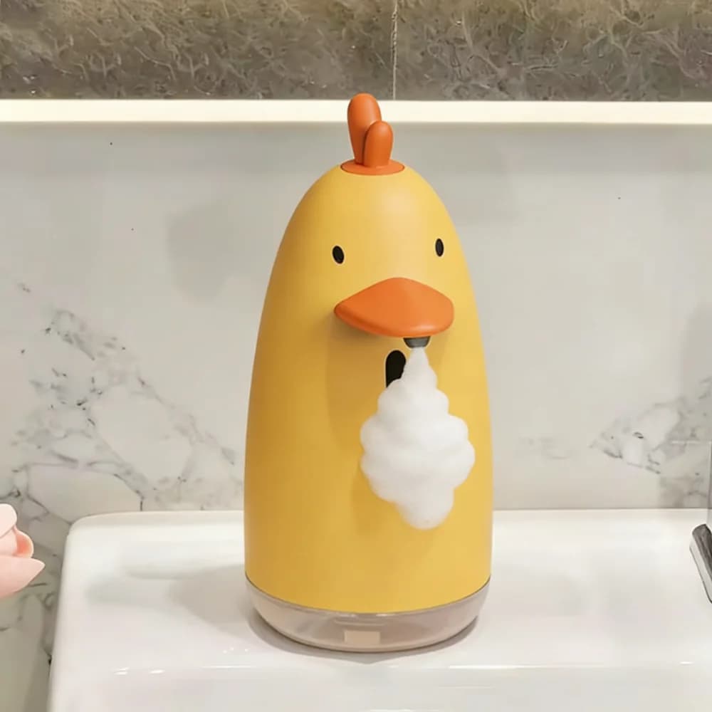 Dispenser Automatico di Sapone per Bambini, per Bagno e Cucina, Macchina per Lavaggio Mani Ricaricabile, Dispenser di Sapone Liquido/Schiuma Senza Contatto