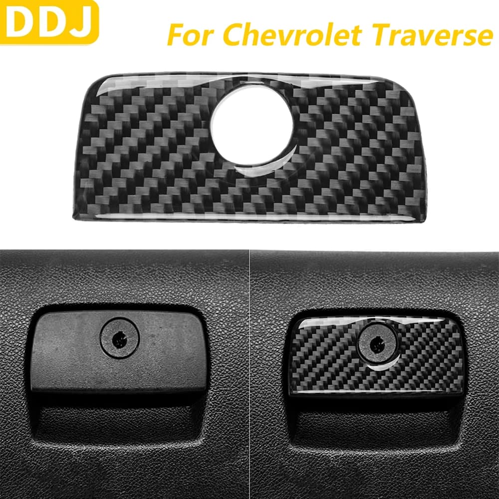 For Chevrolet Traverse 2009-2012 In Carbon Fiber Co-pilot Gloves Box Storage Switch Decorative Cover Panel Auto Accessories Sticker