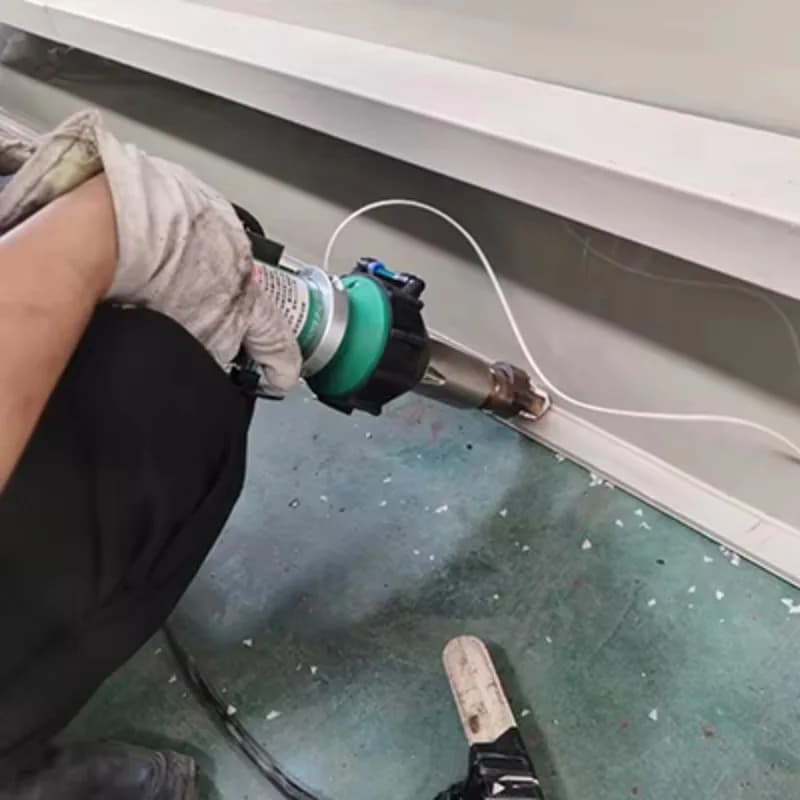 Pistola per Saldatura ad Aria Calda W1600 con Motore Brushless 1600W per Membrane di Copertura TPO, Attrezzatura HDEP