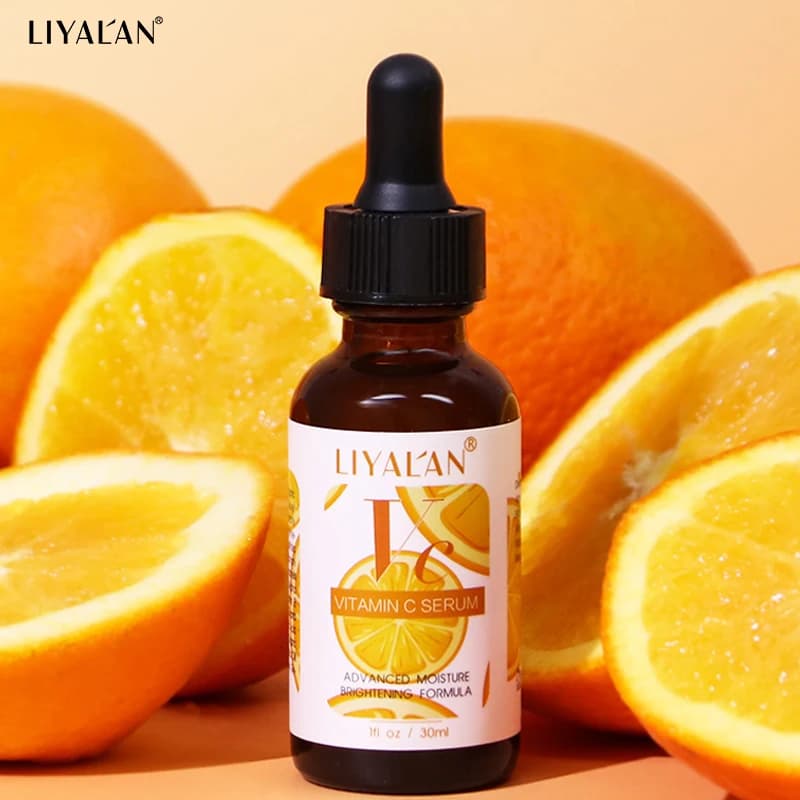 Serum face to vitamin C Skin whitening Antioxidant Hydrating Reducing wrinkles Lens VC Beauty Essence of face Skin Care