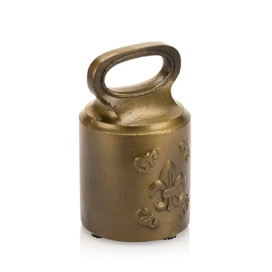 Cast Iron Decorative Door Stop Weighted Door Stop Heavy Door Weight 7lb Antique Door Stopper, Free Standing Door Stop 7" x 4" N