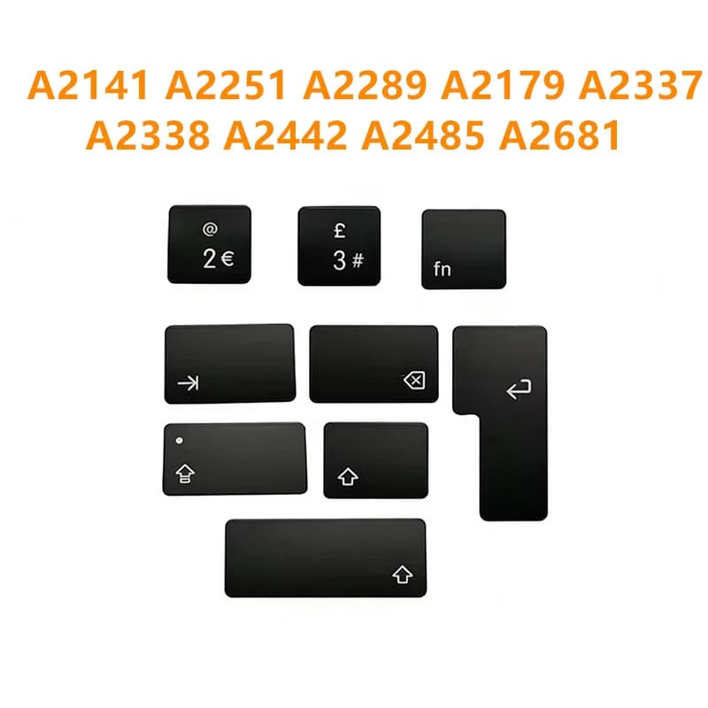 Tasti per Tastiera Compatibili con Capslock, Shift, Delete, Fn, Return, Tab, Layout UK per A2141 A2251 A2289 A2179 A2337 A2338 A2442 A2485 A2681