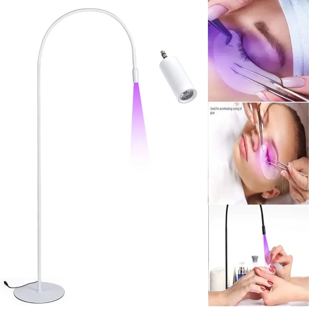 USB UV luce ultravioletta LED colla UV polimerizzazione luce bellezza ciglia manicure ciglia finte innesto piede interruttore lampada da terra
