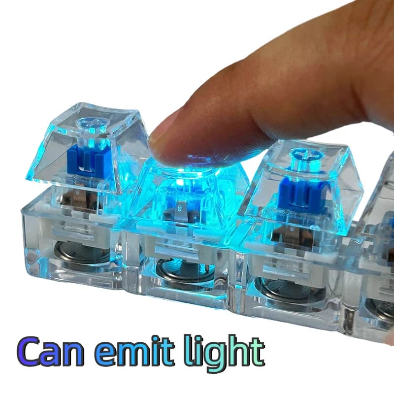 4/9 keys mechanical keypad tester, with LED, antistress, DIY, with keycap, key rings fidget, toy, gift