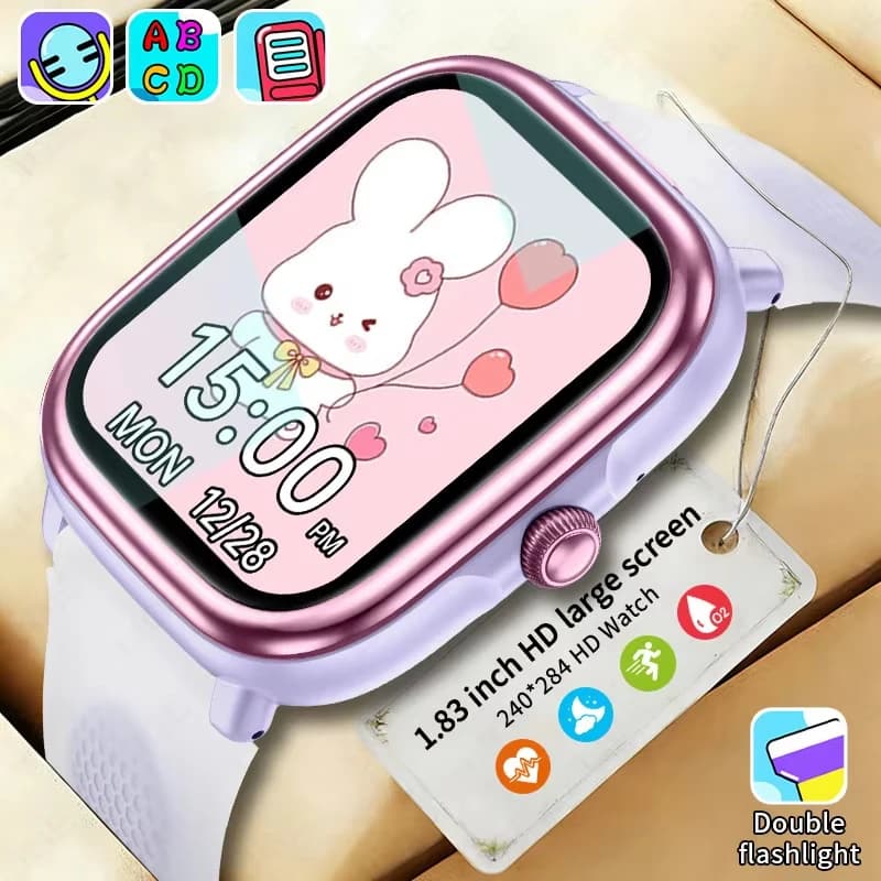 2026 Hot Nuovi Bambini di Apprendimento Astuto Della Vigilanza Del Capretto Gioco Di Puzzle Bambino Smartwatch IP68 Impermeabile Monitor di Salute Per Le Ragazze Dei Ragazzi Regalo