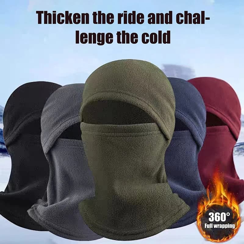 Inverno caldo all'aperto equitazione maschera a pieno facciale copre passamontagna in pile moto pesca sci maschera per il viso caldo antivento cappello di copertura
