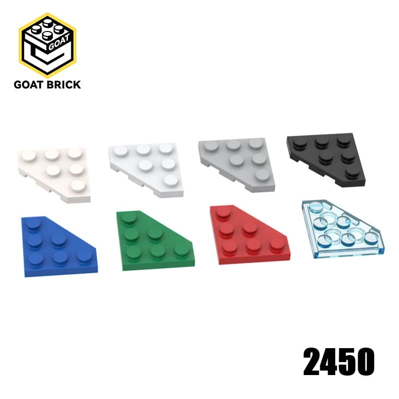 10 pz Compatibile MOC Parti di Mattoni 2450 Cuneo Piastra 3x3 Taglio Bordo Angolo Building Block Particelle Assemblare FAI DA TE Capretto Cervello Giocattolo Regalo