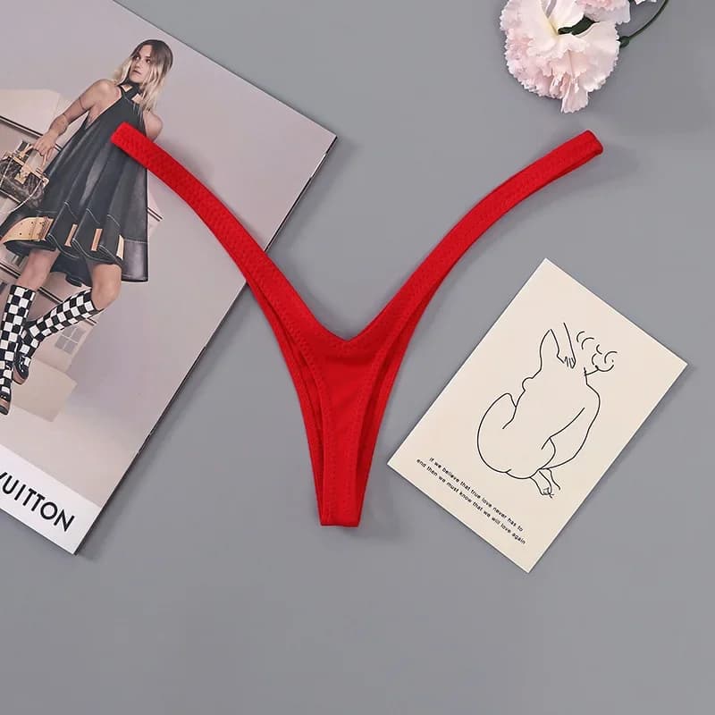 Donne nuove donne di stile vestiti segreti perizoma a V profondo traspirante sexy vita bassa biancheria intima brasiliana cinghie morbide e sottili mutandine da donna